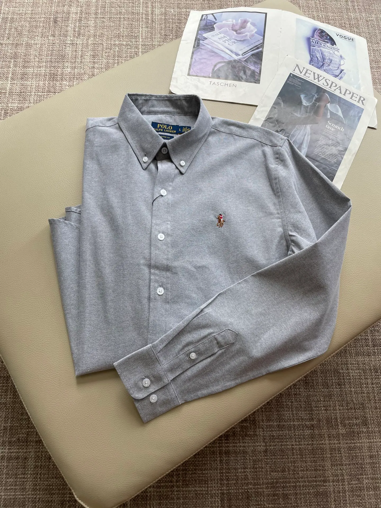 P220 🌸 Collection picture POLO Ralph Lauren pure cotton Oxford fabric classic casual shirt! Size:M-XXL